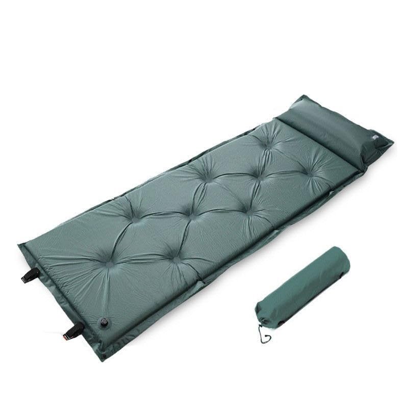Camping Outdoor Single Foldable Roll Up Memory Foam Sleeping Pad Air Bed Self Inflatable Camping Mattress for Tent, Multicolour image 0