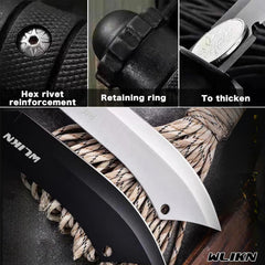 BISONBERG Kitchen Knife/Utility Knives for Kitchen Home & Office Use Ideal for Portable, Travel - Wooden & Black image 3