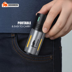 Bisonberg Rechargeable Camping Lantern & Flashlight with COB LED, Type-C Charging, Zoom & Hanging Hook image 2