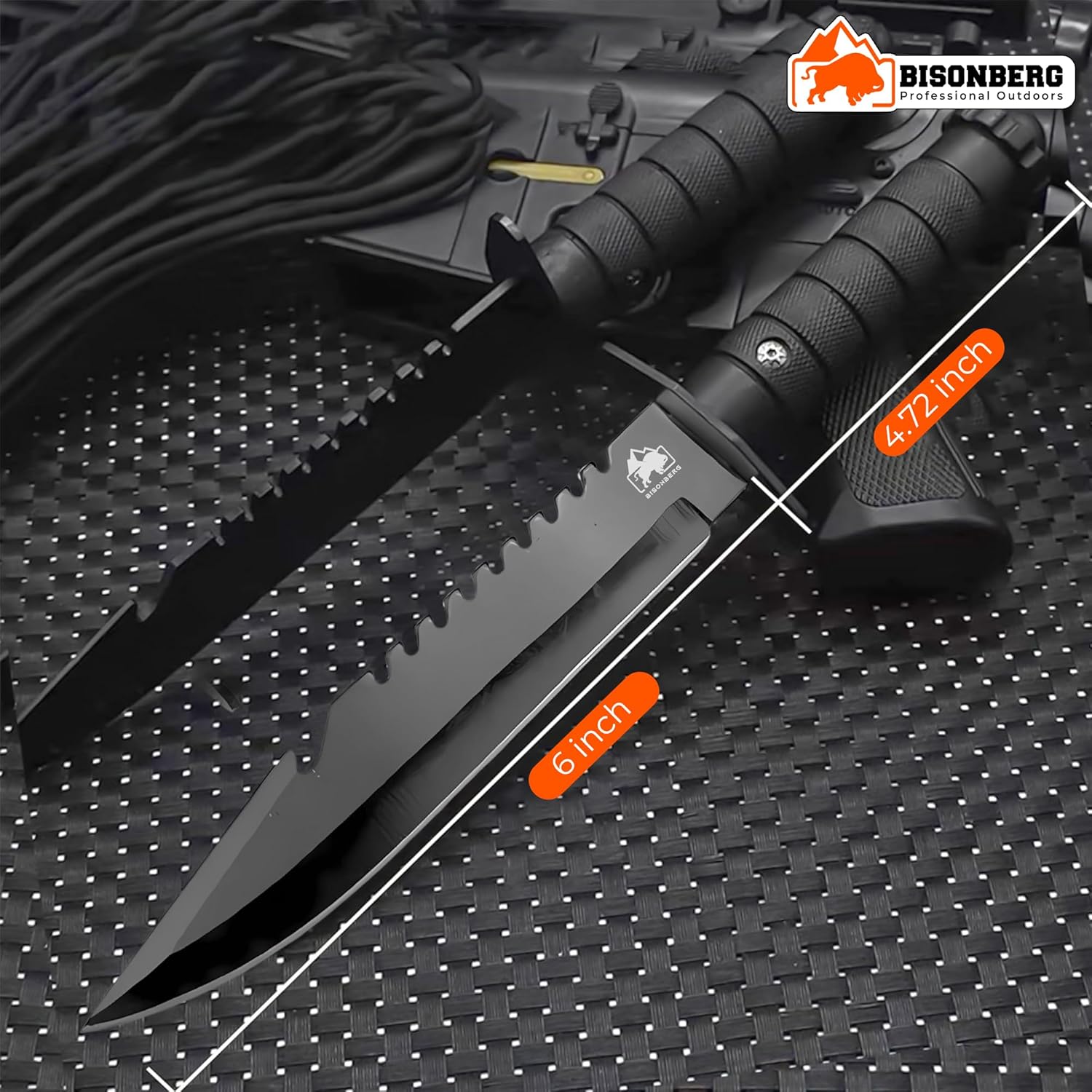BISONBERG Kitchen Knife/Utility Knives for Kitchen Home & Office Use Ideal for Portable, Travel - Black (Manual) with Cover image 2