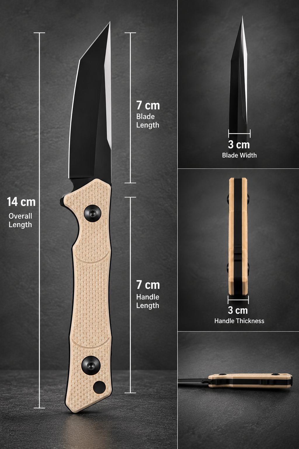 Bisonberg l Fixed Blade Refurbished  Knife  | Outdoor Camping,Hiking & Survival Knife
