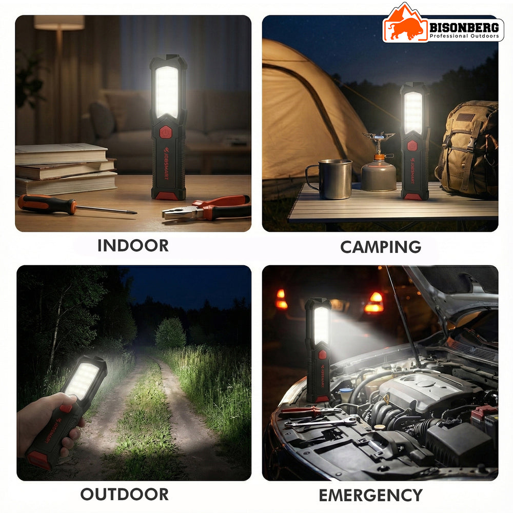 Rechargeable LED Work Light – Portable Magnetic COB Flashlight image 5