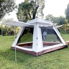 BISONBERG Outdoor Camping Tent for Fishing Travel Hiking Hunting Camping Room & Superior Air Waterproof Folding Pop Up Tent Camping (3-4 Person Tent) image 2