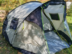 2 Person Waterproof Igloo Tent | 9.5ft Double Layer Camping Tent with Porch, PE Floor & 6 Ventilators (4.2kg) image 1