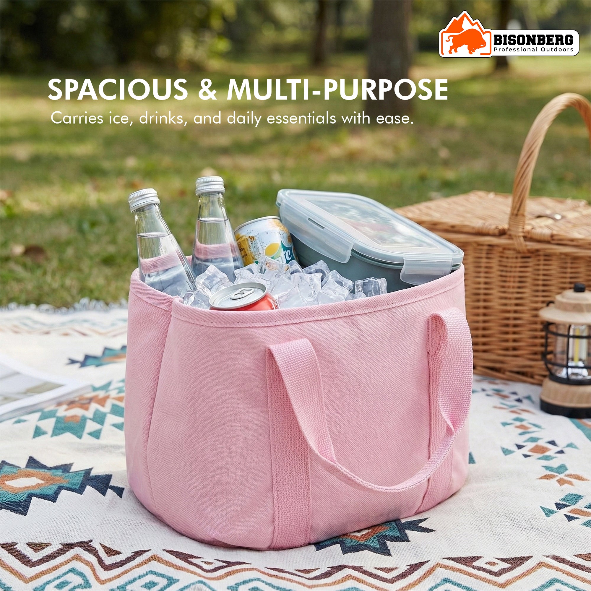 Portable Insulated Water Bucket Bag – Foldable image 3