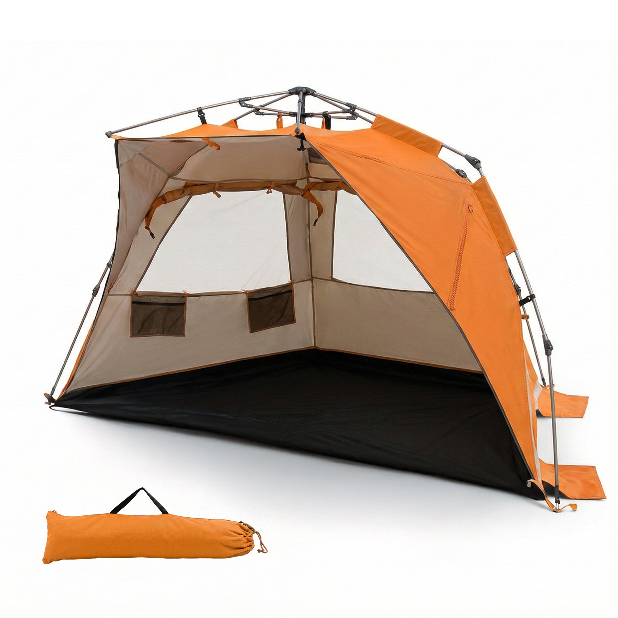 Automatic Pop-Up Camping Tent with Carry Bag – Waterproof Outdoor Family Shelter image 0