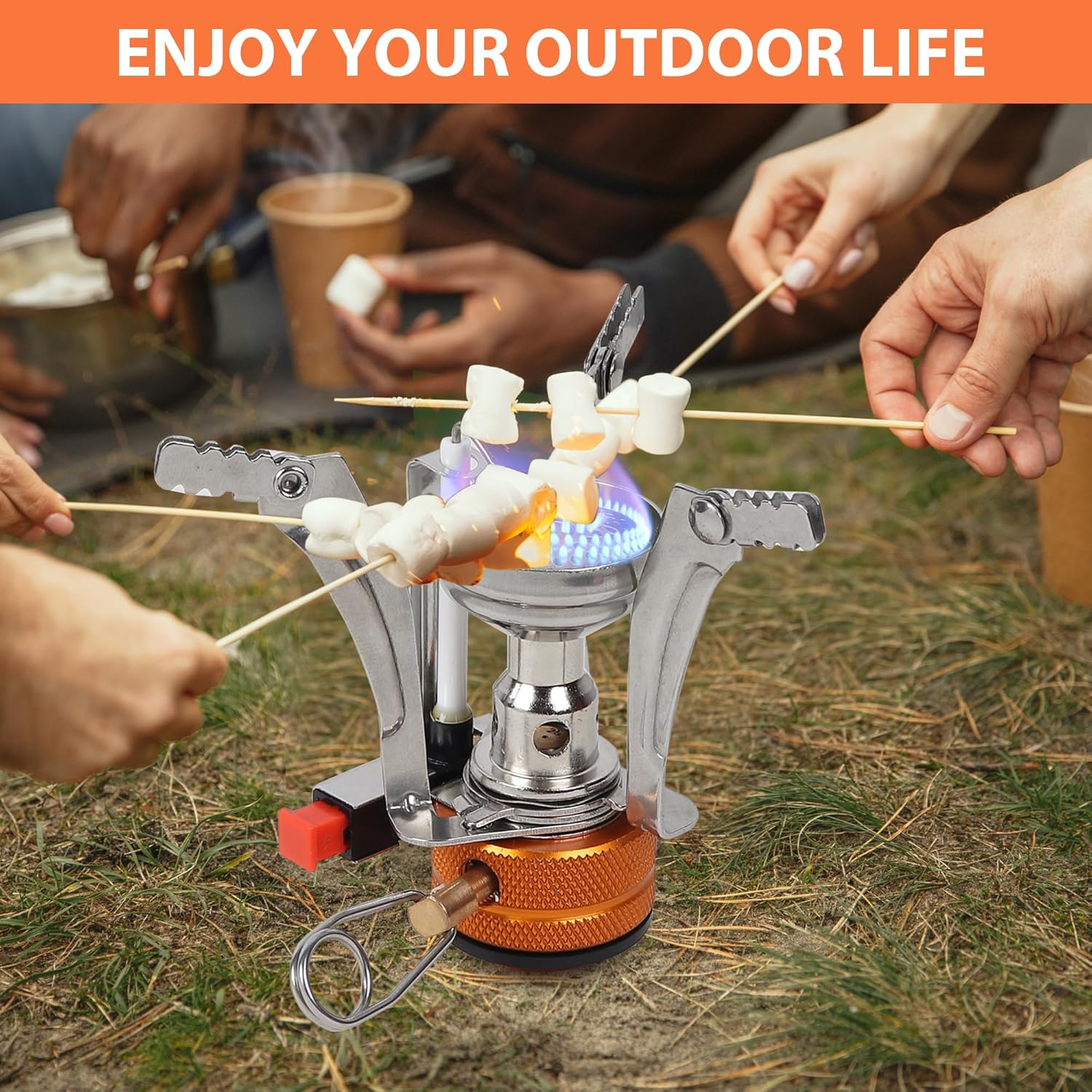 Portable Stove | Butane Gas Burner | Camping, Hiking, Picnic | Stainless Steel Body | Folding Furnace image 5