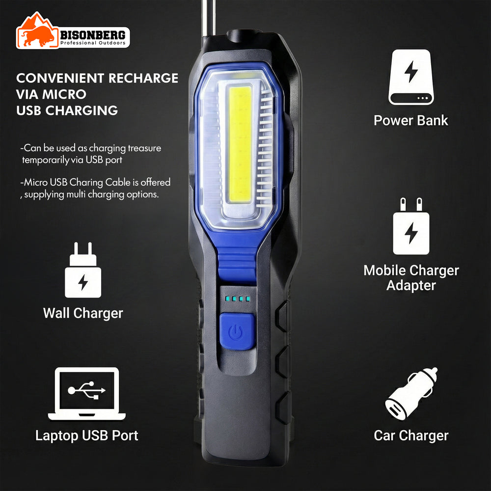 Rechargeable LED Work Light with USB Charging – Portable Inspection & Emergency Torch image 4