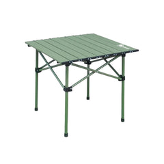 BISONBERG Aluminium Folding Camping Table Adjustable Height Table for Camping, Fishing, Hiking, Travel, Picnic, Beach - Aluminum (Square) image 0