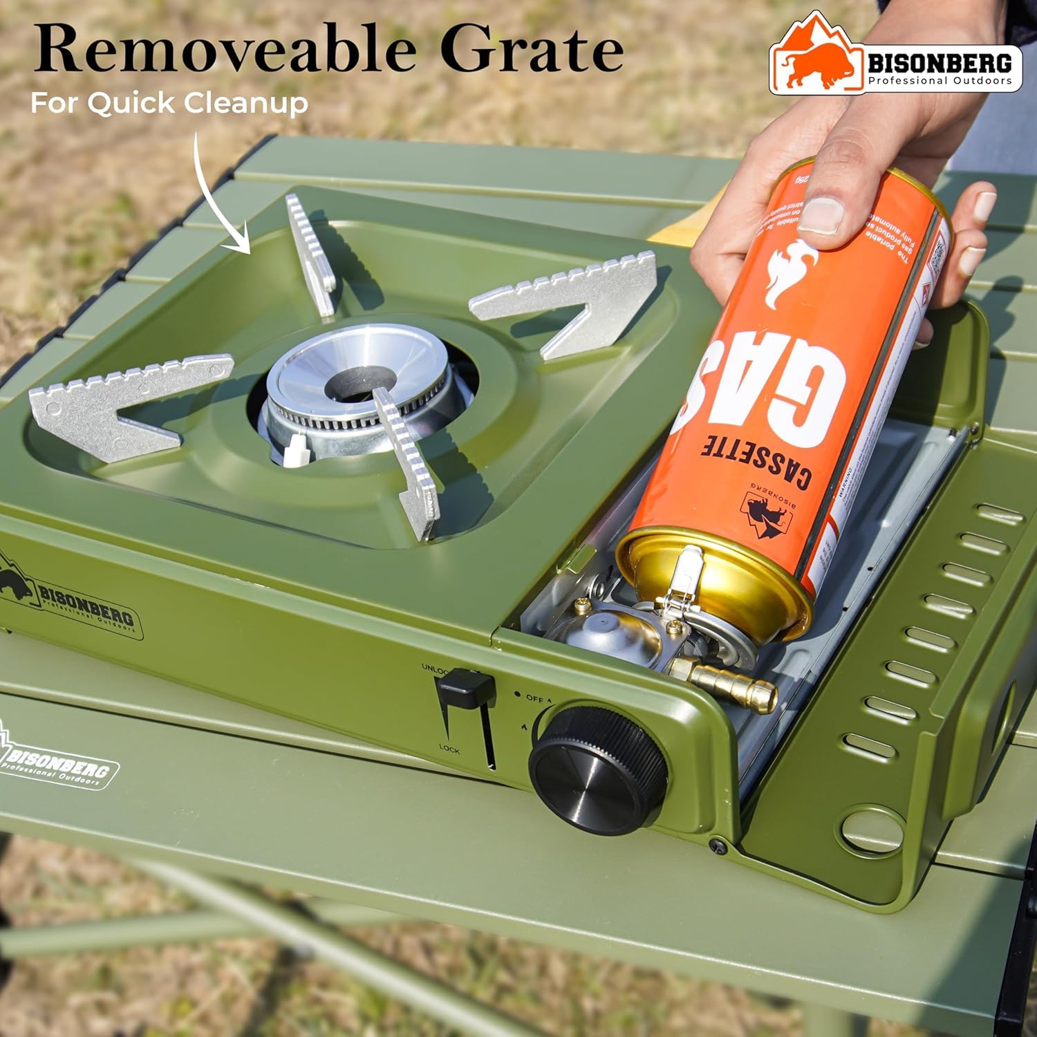Camping Portable Gas Stove 2900W | Butane Gas Chulha for Outdoor Travel Stove, Trekking With 4 Butane Gas Canister image 6