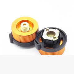 Camping Cooking Set with Cookware Bowl Pot Pan and Kettle, (Camping Stove Adapter Converting Screw) image 1