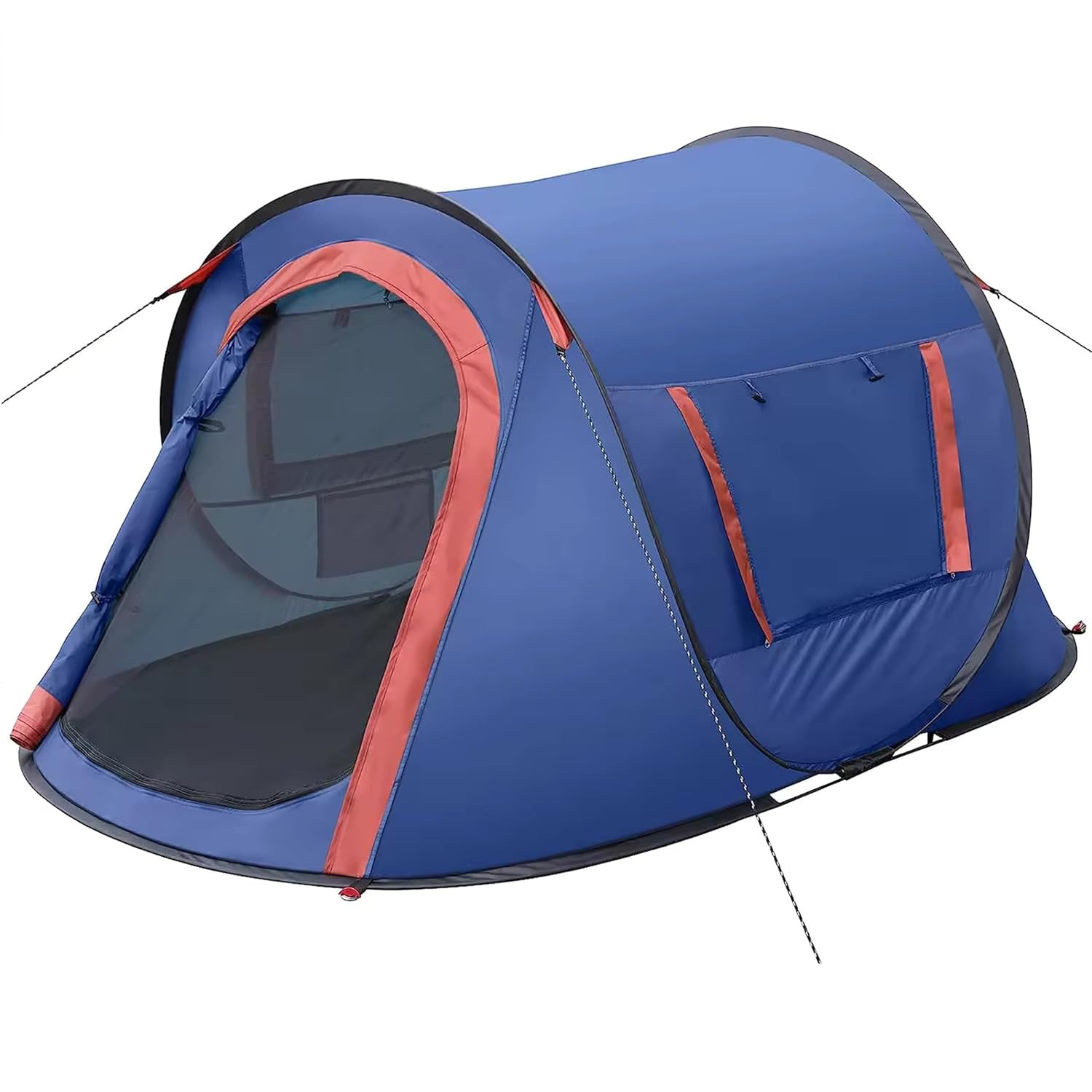 Polyester Camping Tent 2 Person Ultralight Easy Set Up and Carry Family Backpacking for Camping, Hiking, Outdoor Festivals, Car Trip, Blue,Red image 7