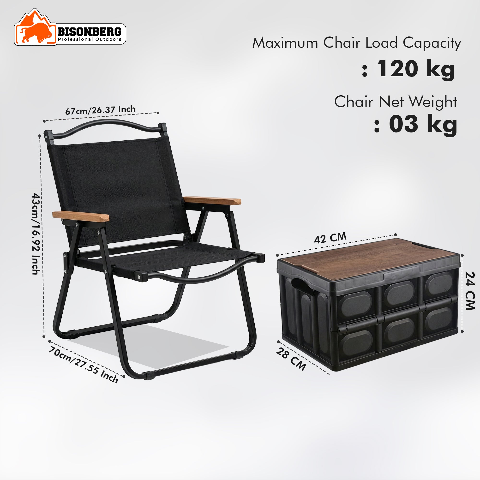 Camping Chair & Foldable Table Set – Portable Outdoor Seating Combo image 1