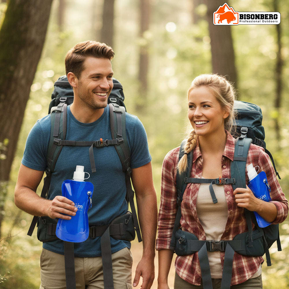 Collapsible Water Bottle – Portable Foldable Travel Flask image 4