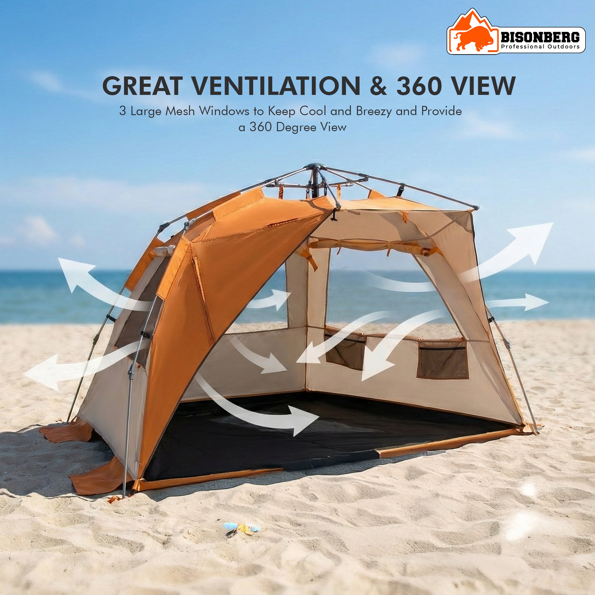 Automatic Pop-Up Camping Tent with Carry Bag – Waterproof Outdoor Family Shelter image 3