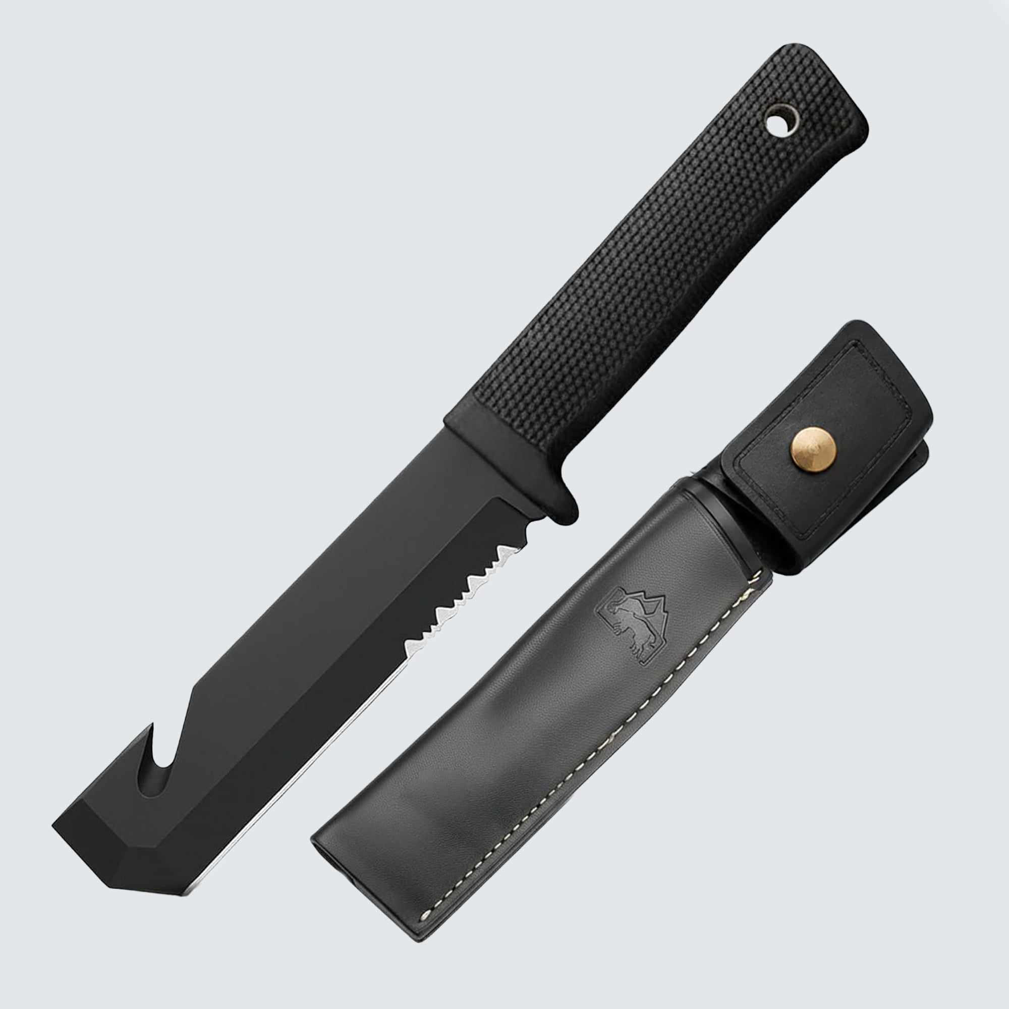 BISONBERG Kitchen Meat Knife for Chopping, Dicing and Mincing, Professional Chef Blade for Home Kitchen and Outdoor Camping (Cap Opener)