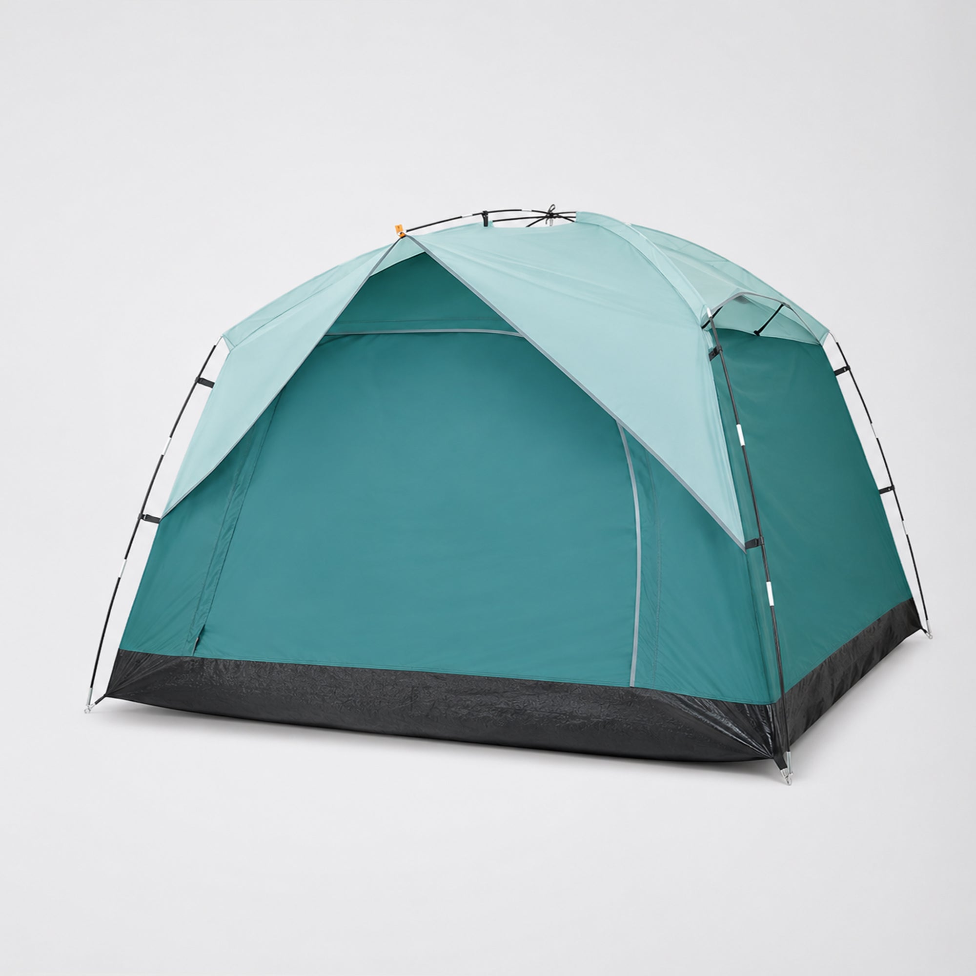 Bisonberg 4 Person Family Camping Tent | Waterproof 1500mm | Breathable Dome Tent with Rainfly & Fiberglass Poles