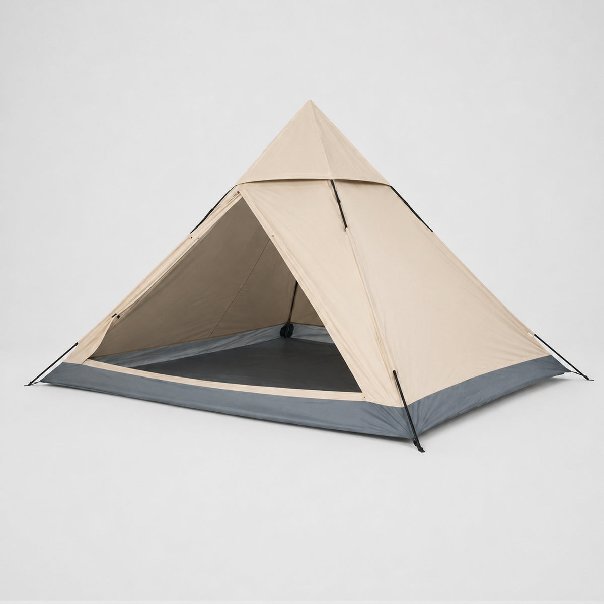 Bisonberg A-Frame Waterproof Camping Tent for 2-3 Person | Lightweight Outdoor Trekking & Hiking Shelter | Easy Setup Pyramid Tent