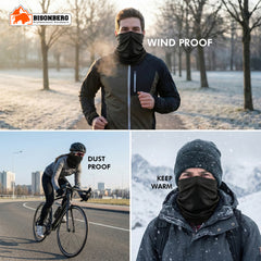 Black Neck Gaiter (Bandana) – Multifunctional Outdoor Face & Head Wrap image 3