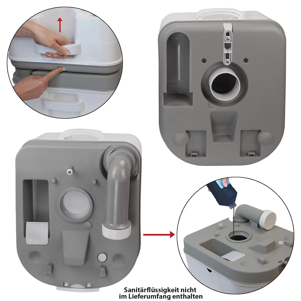 Portable Camping Toilet with Lid – Compact Travel & Outdoor Commode image 4