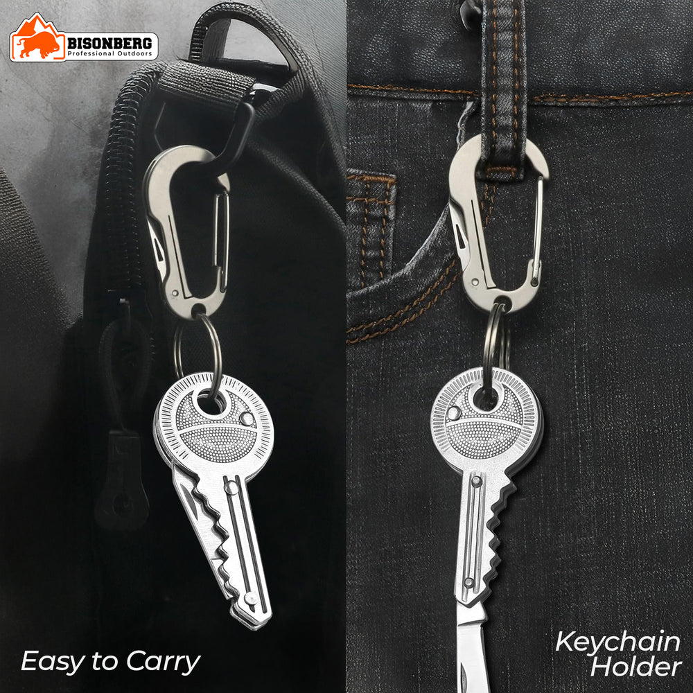 Key Pocket Knife, Stainless Steel Mini Cutter Tool for Unpacking, Camping, Multipurpose Use image 5