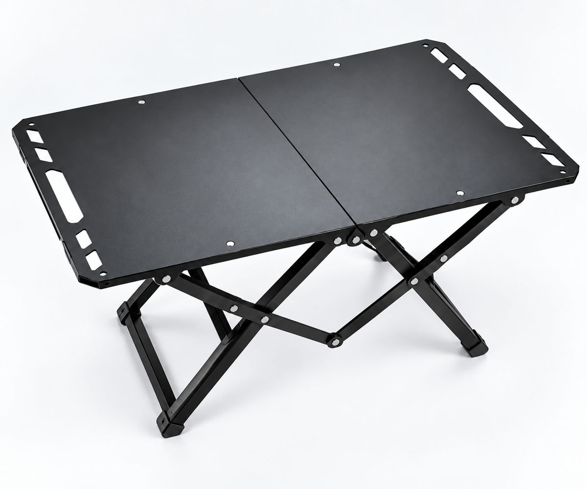 BISONBERG Portable Folding Camping Table|Heavy-Duty Outdoor Folding Table