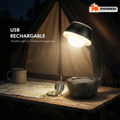 Solar Rechargeable Mushroom Lamp – Outdoor LED Garden & Camping Light image 3
