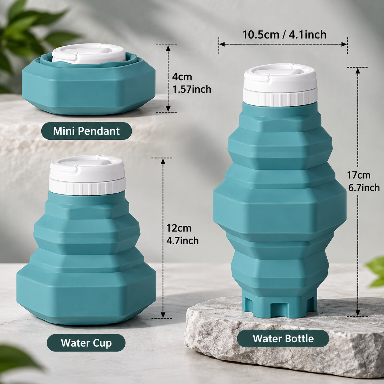 Bisonberg| Mini Water Bottle – Compact Outdoor Compact /Lightweight /Portable /Outdoor Ready Camping Essential