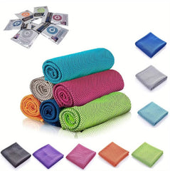 Cooling Towel - Microfiber Ice Sports Towel for Neck - Cool Cold Towel for Instant Cooling, for Yoga, Travel, Gym, Camping, Fitness, Running, Workout - Pack of 4 image 0