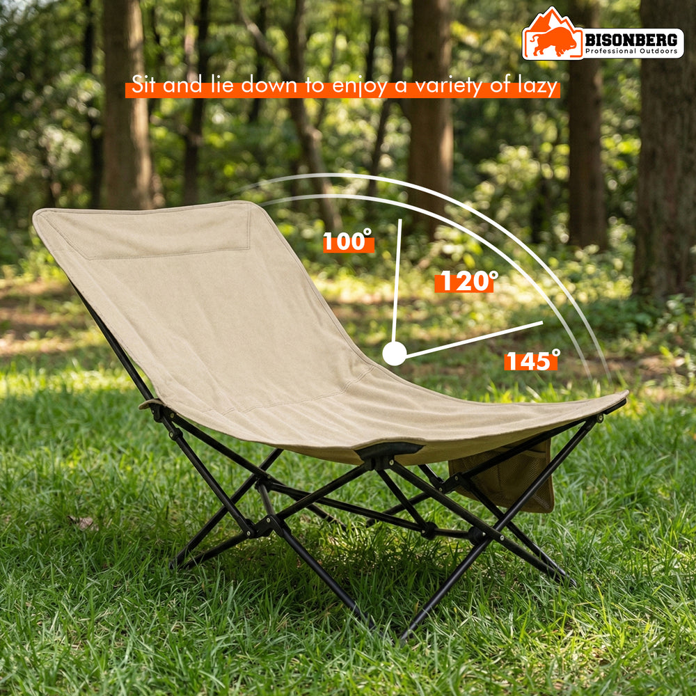 Foldable Camping Lounge Chair – Portable Outdoor Relax Chair image 1