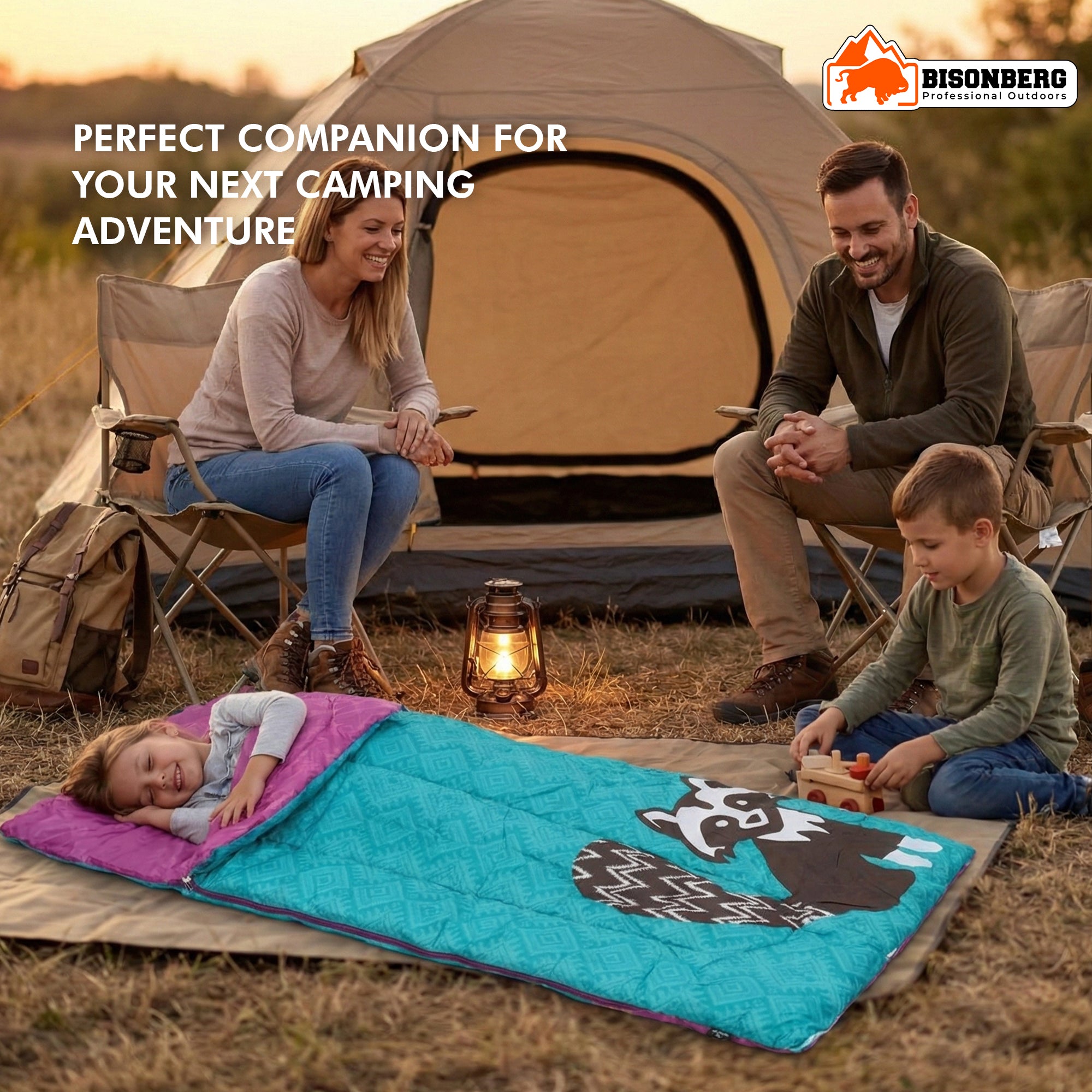 Kids Raccoon Sleeping Bag – Warm & Colorful Camping Sleep Sack image 5