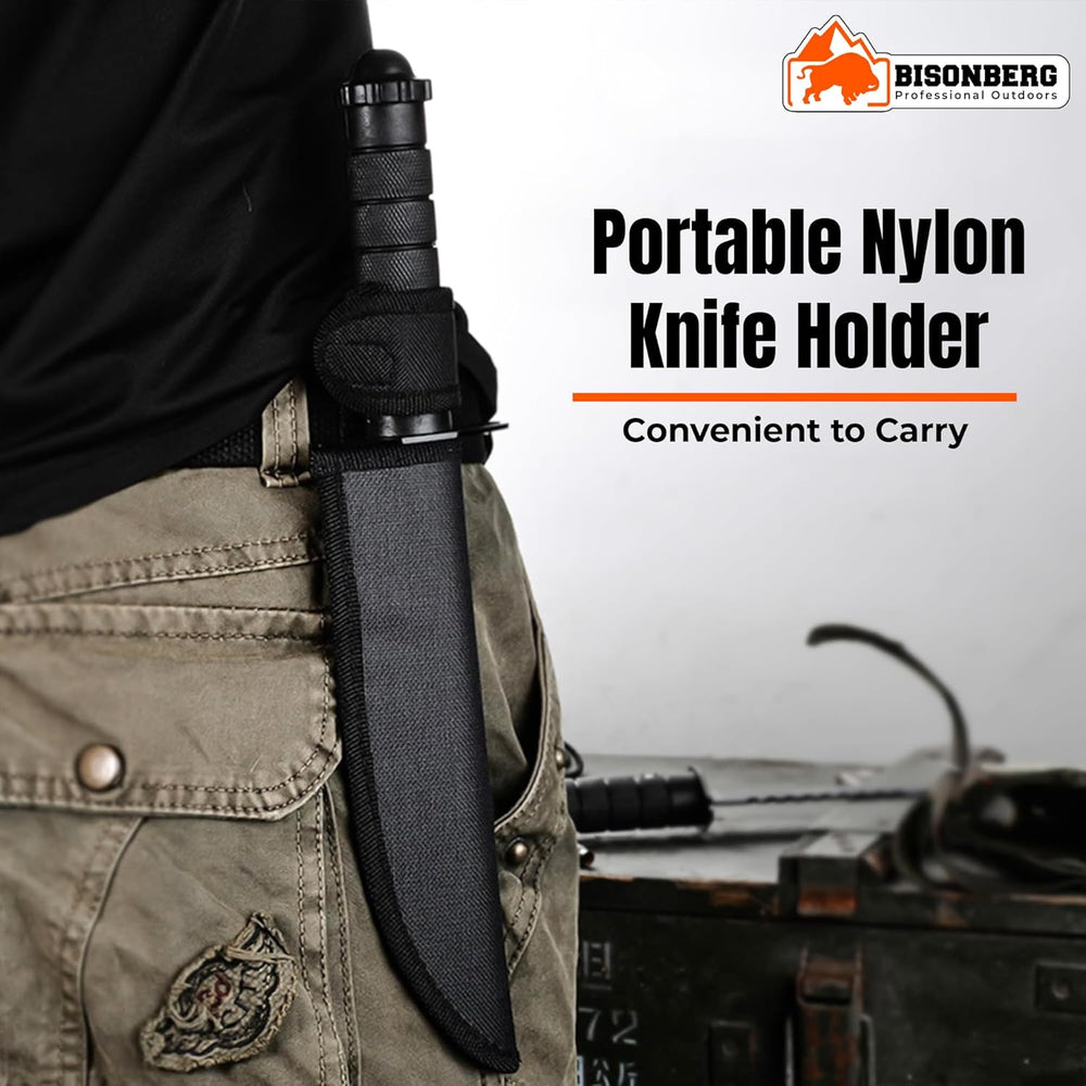BISONBERG Kitchen Knife/Utility Knives for Kitchen Home & Office Use Ideal for Portable, Travel - Black (Manual) with Cover image 3