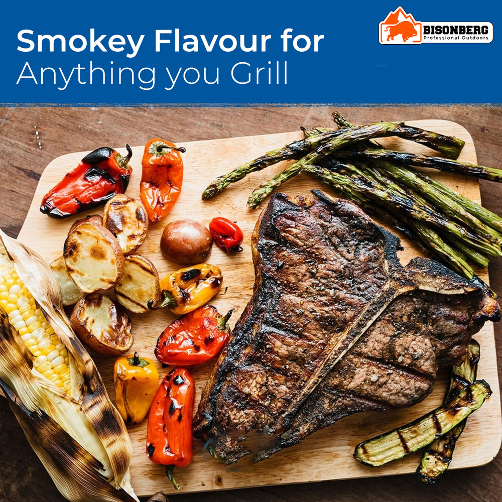 Bisonberg BBQ Charcoal Briquettes – 1KG | Long-Lasting Heat for Outdoor Grilling & BBQ image 3