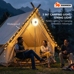 Multi-Function Camping Lamp with LED Light String – Portable Outdoor Light image 1