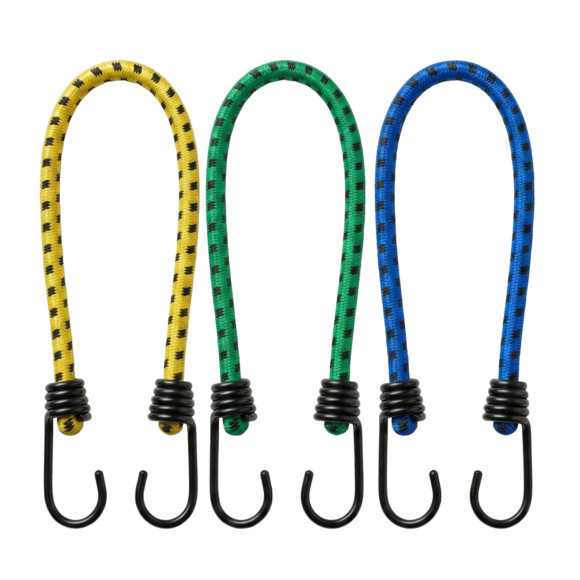 Heavy-Duty Elastic Bungee Cords with Hooks – Multi-Color Tie-Down Straps image 0