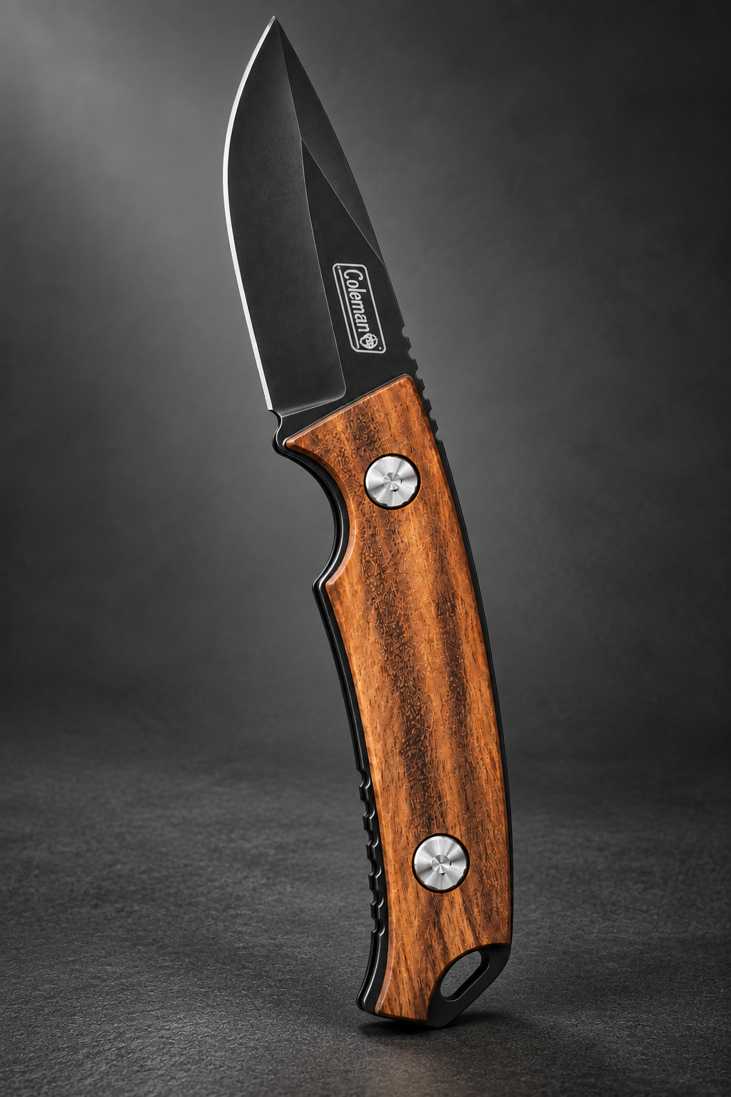 Bisonberg l Fixed Blade Wooden Handle Knife  | Outdoor Camping & Survival Knife