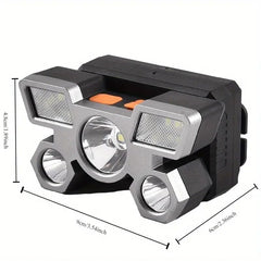 Bisonberg LED Headlamp, Rechargeable Waterproof Head Torch, Camping Hiking Hunting Light image 1