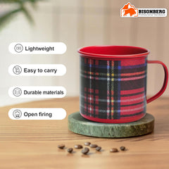 Metal Coated Double Walled Coffee Cup 100% BPA Free 200 ml Metal Coffee & Tea Cup Mug image 1