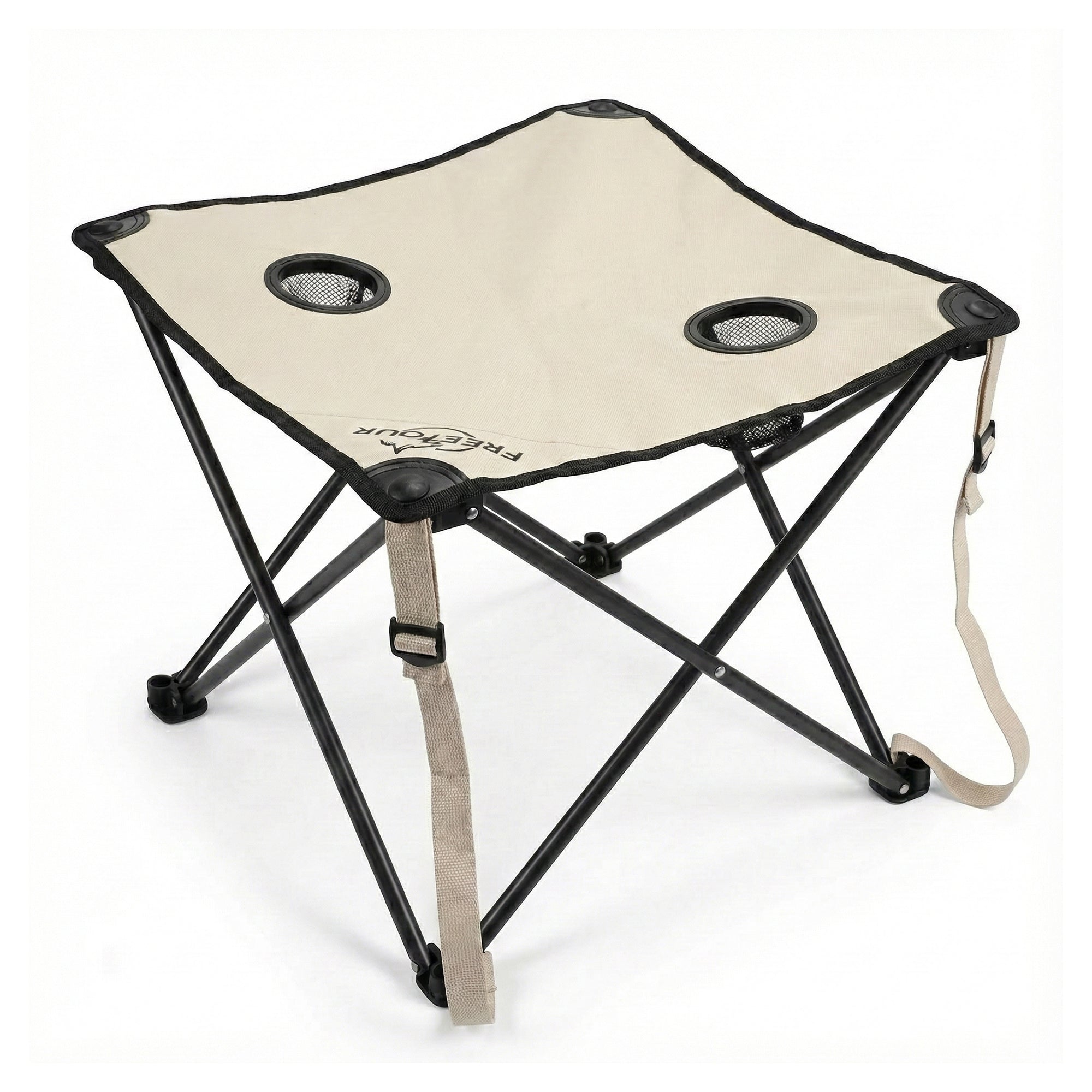 Foldable Camping Stool with Cup Holders – Portable Outdoor Seat image 0