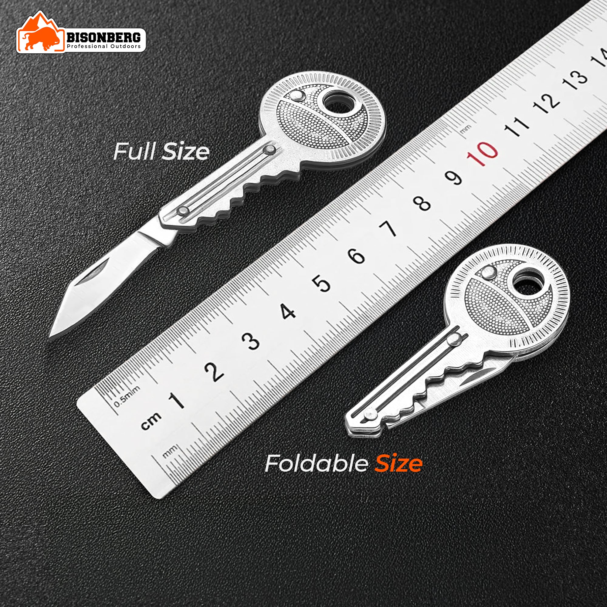 Key Pocket Knife, Stainless Steel Mini Cutter Tool for Unpacking, Camping, Multipurpose Use image 6