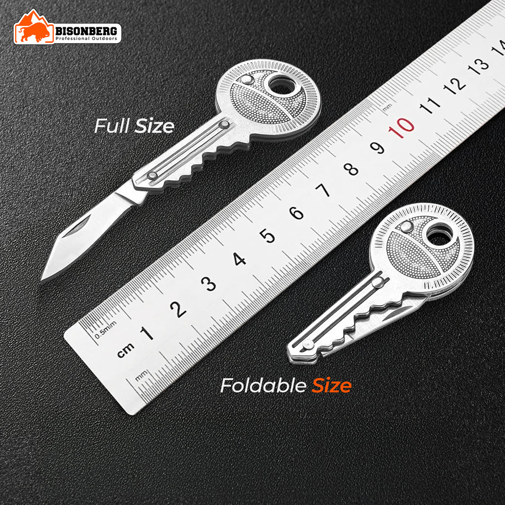 Key Pocket Knife, Stainless Steel Mini Cutter Tool for Unpacking, Camping, Multipurpose Use image 6