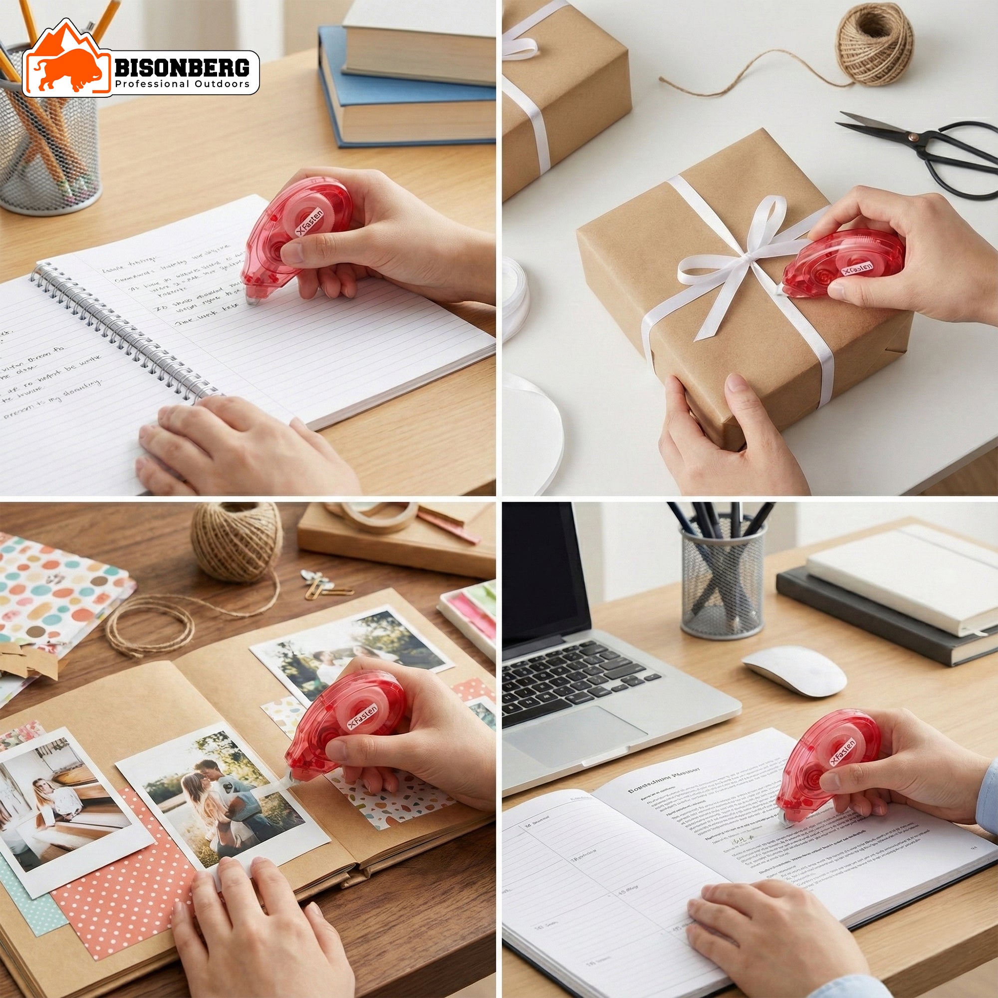 XFasten Double-Sided Tape Roller – Easy Clean Adhesive Applicator image 7
