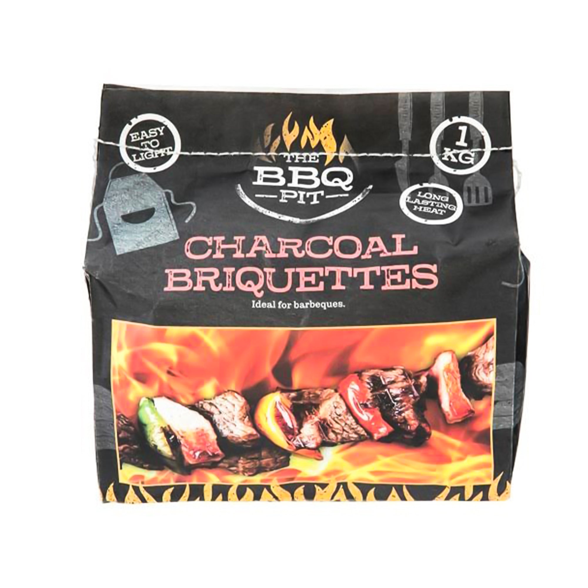 Bisonberg BBQ Charcoal Briquettes – 1KG | Long-Lasting Heat for Outdoor Grilling & BBQ image 0