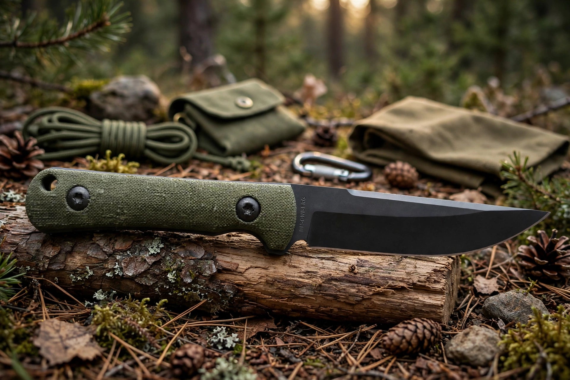 BISONBERG |Professional Refurbished Fixed Blade , Rugged • Reliable • Adventure And Camping, Outdoor knife