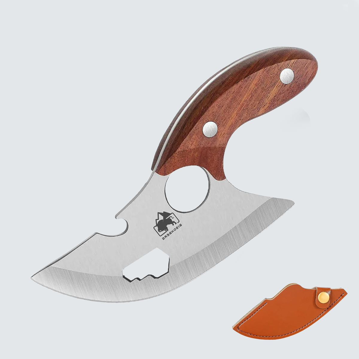Kitchen Utility Knife, Wooden Handle, Professional Fruit and Vegetable Cutter, Portable