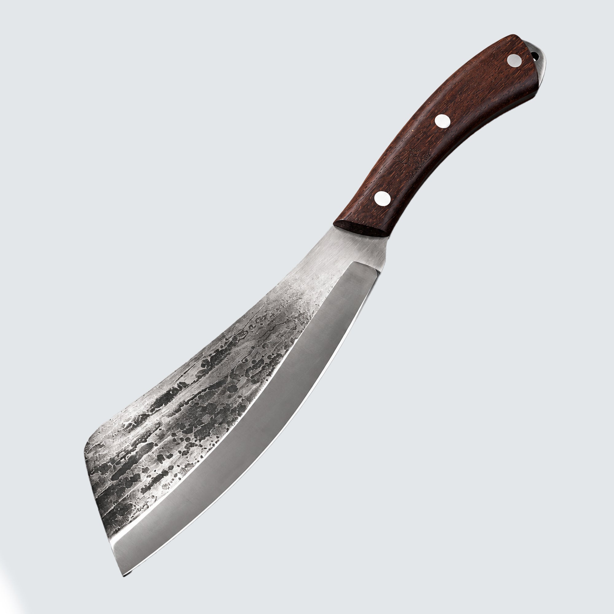 Premium Hand Forged Kitchen Cleaver Knife – High Carbon Steel Sharp Butcher Knife with Wooden Handle