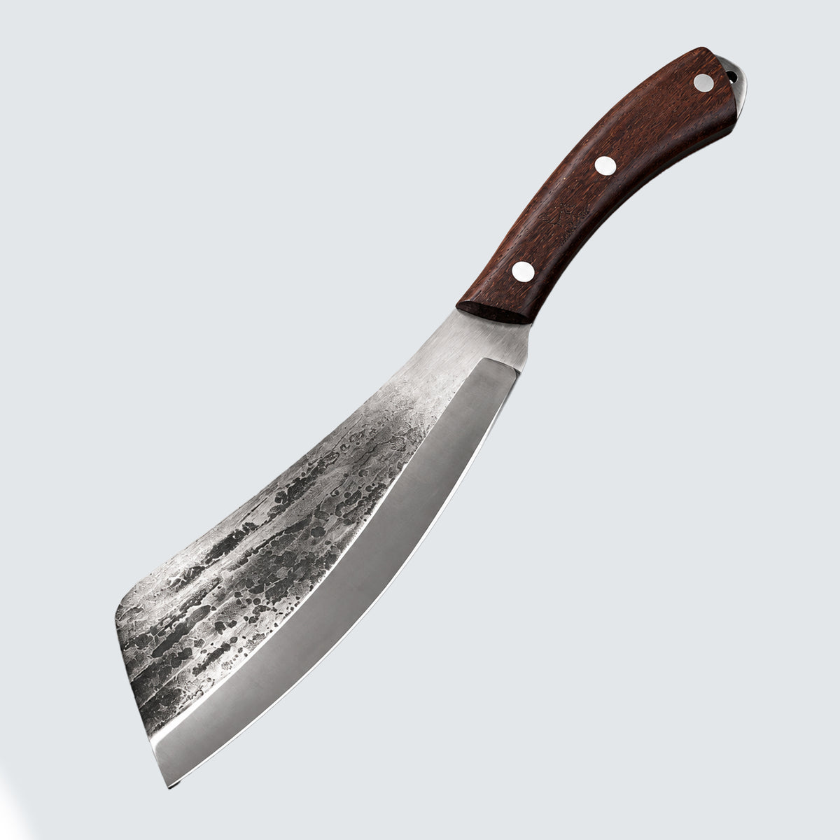 Premium Hand Forged Kitchen Cleaver Knife – High Carbon Steel Sharp Butcher Knife with Wooden Handle