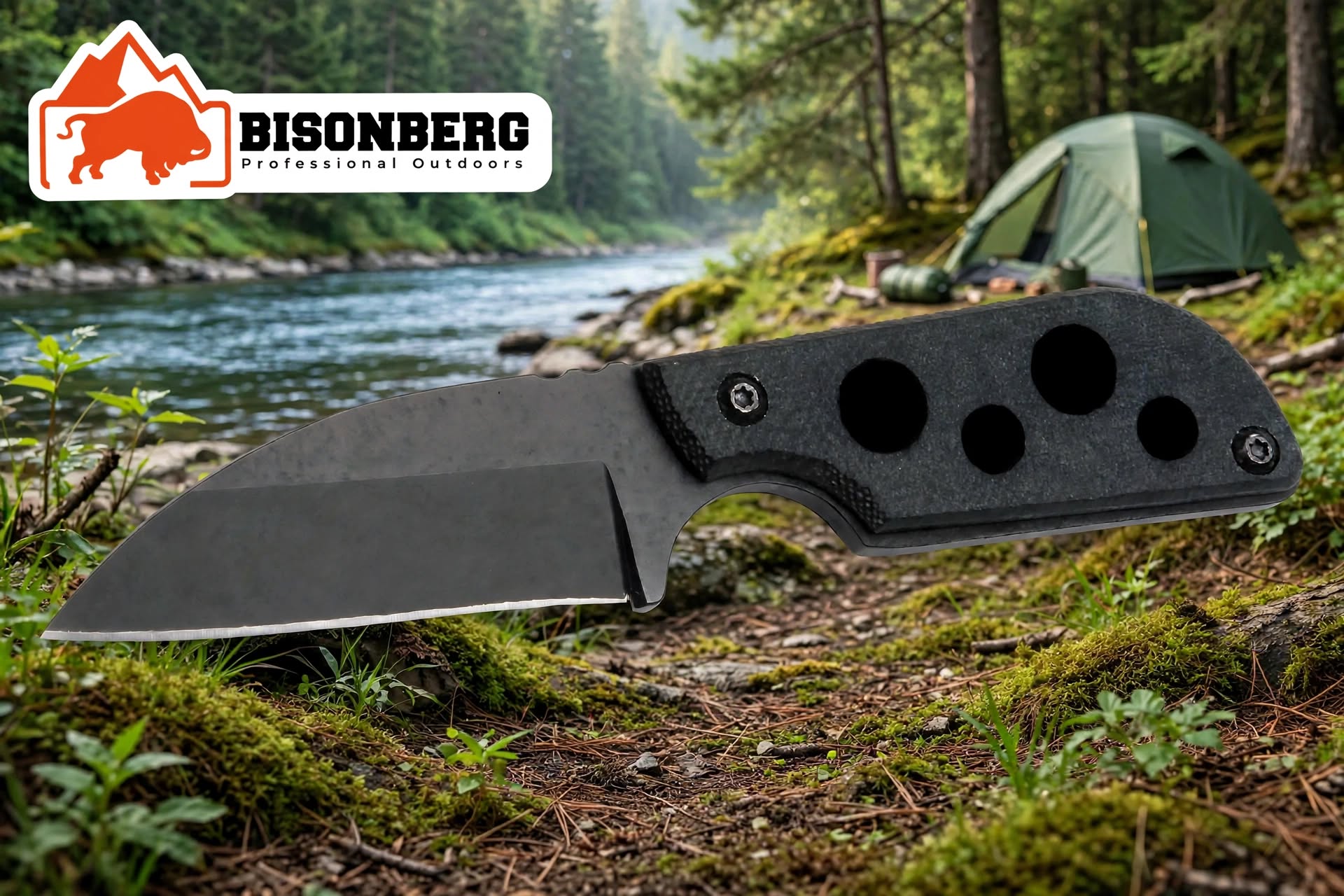 Bisonberg l Professional Refurbished  Fixed Blade Pocket Mini Knife  | Outdoor Camping & Survival Knife