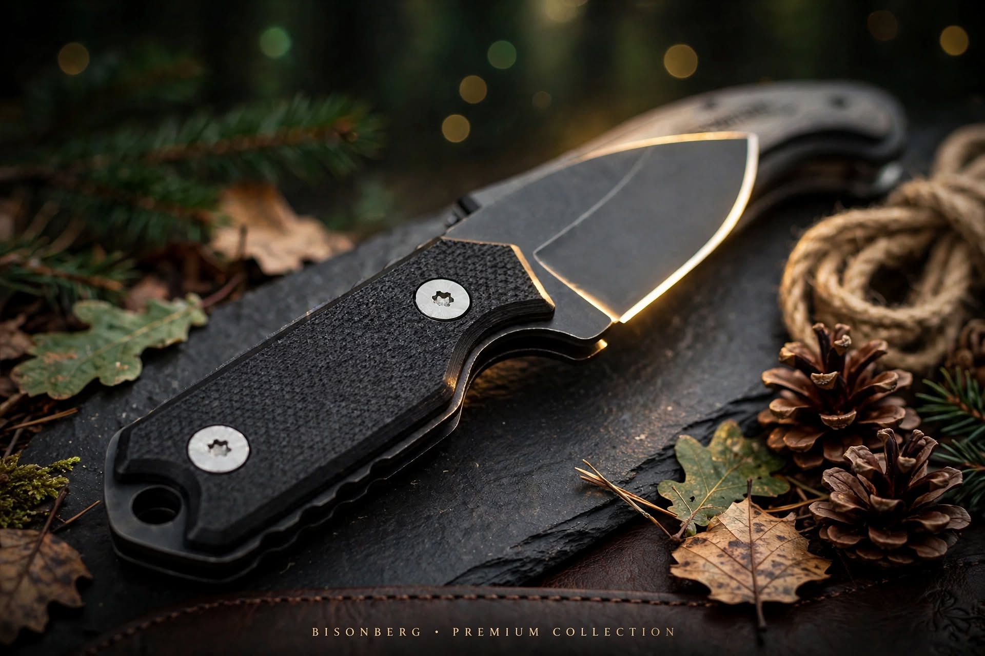 Bisonberg l  Premium Mini Refurbished   fixed Blade,Kitchen Utility And Outdoor Camping Knife|