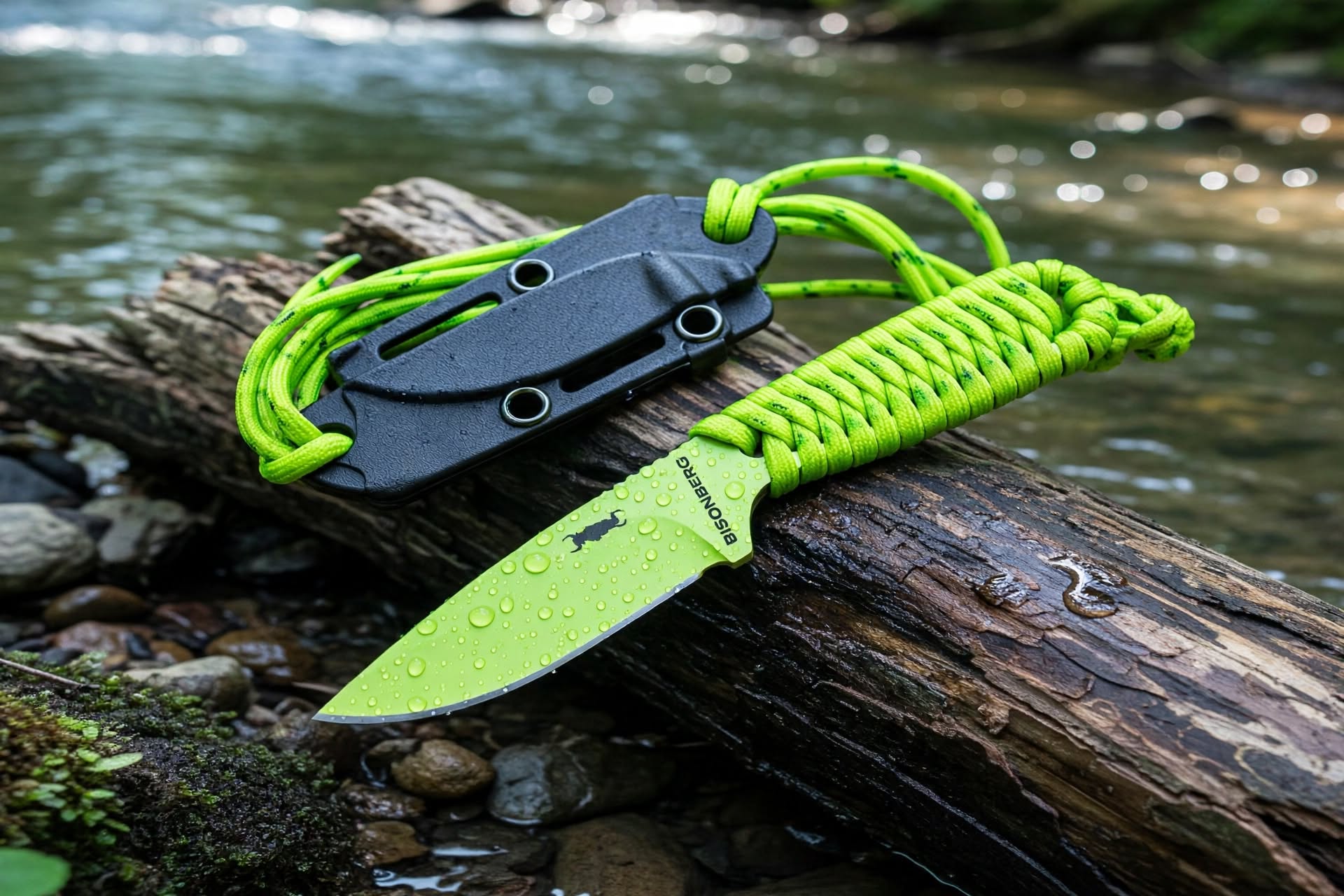 BISONBERG |Fixed Blade, Skeleton handle Knife| Heavy Duty Survival Knife For Camping,Hunting & Outdoor Use